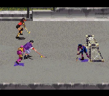 Street Hockey '95 (USA) (Beta) screen shot game playing